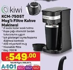 KİWİ FİLTRE KAHVE MAKİNESİ